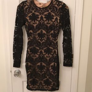 Black lace dress